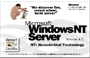 Microsoft Windows NT Server - Me discover fire, invent wheel, build server